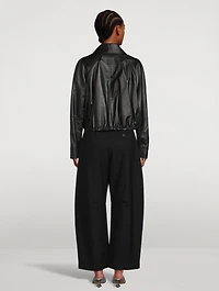 Balloon Leather Jacket