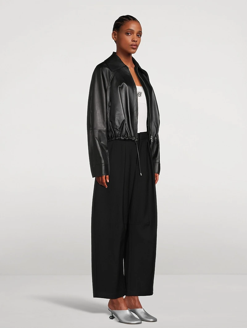Balloon Leather Jacket