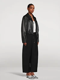 Balloon Leather Jacket