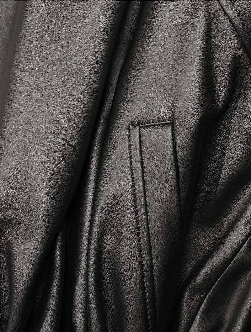 Balloon Leather Jacket