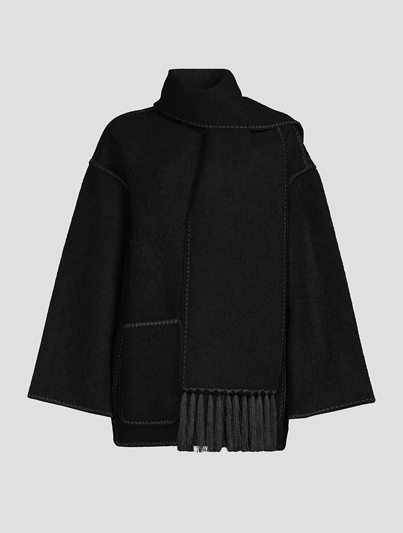 Embroidered Scarf Jacket