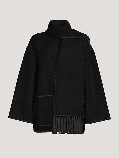 Embroidered Scarf Jacket