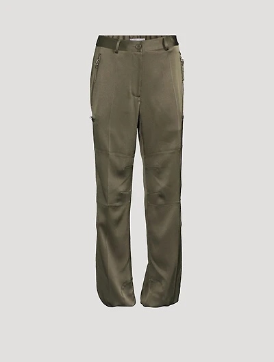 Satin Crêpe Flight Trousers