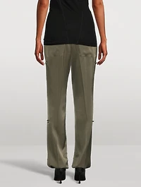 Satin Crêpe Flight Trousers