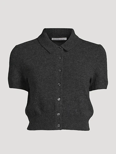 Cropped Wool Cardigan