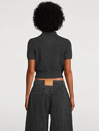 Cropped Wool Cardigan