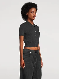 Cropped Wool Cardigan