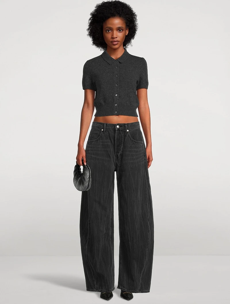 Cropped Wool Cardigan