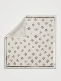 Riverview Silk Printed Pocket Square