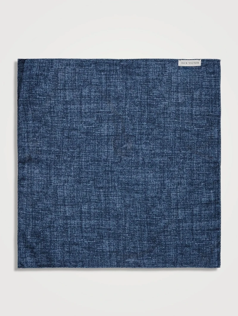 Silk Pocket Square In Paisley Print