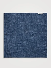Silk Pocket Square In Paisley Print