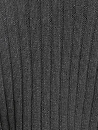 Distressed Rib-Knit Turtleneck