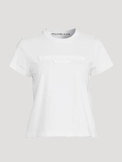 Distressed Logo Shrunken T-Shirt