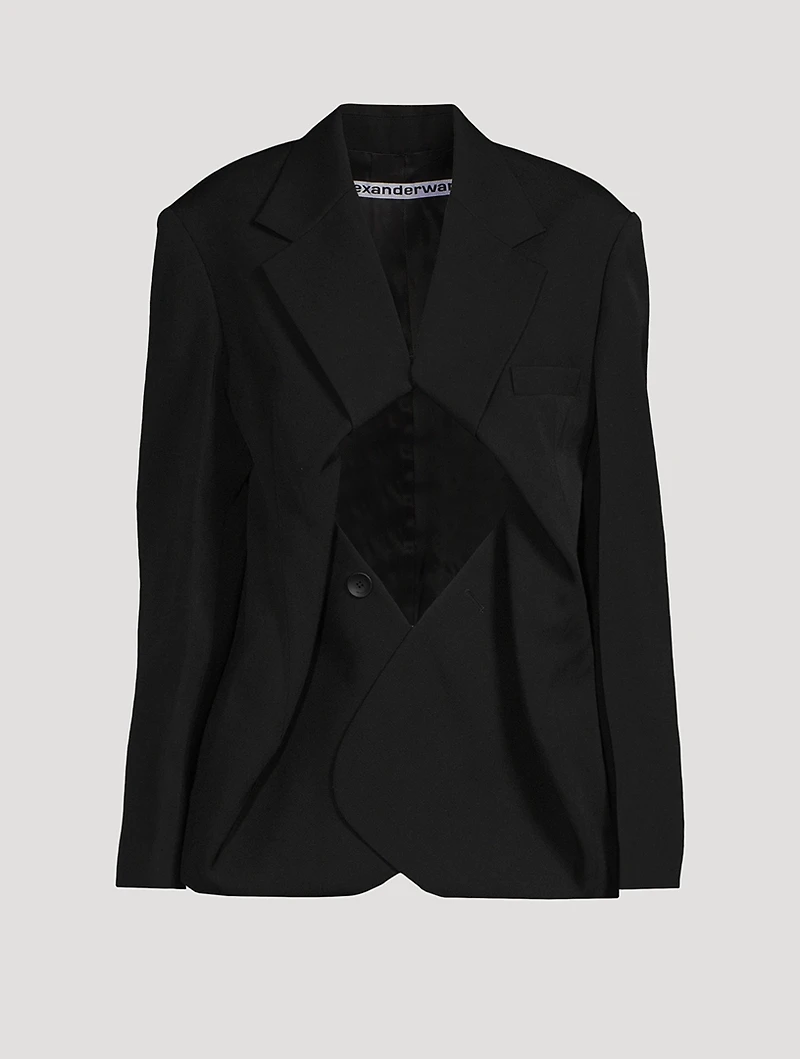 Oversized Cut-Out Blazer