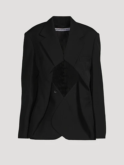 Oversized Cut-Out Blazer