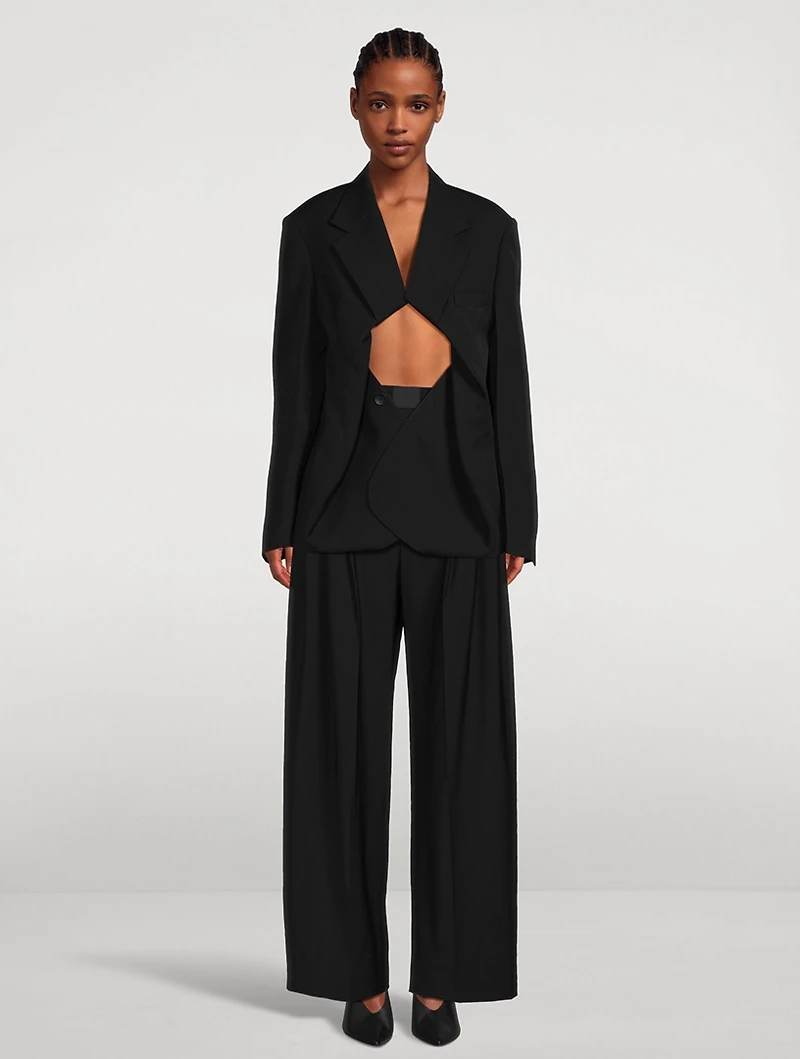 Oversized Cut-Out Blazer