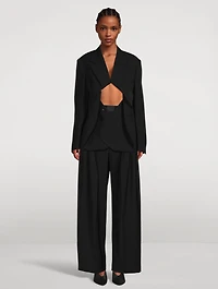 Oversized Cut-Out Blazer