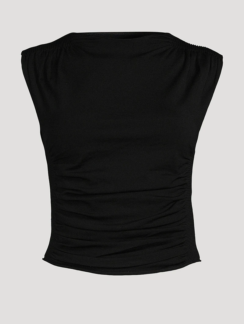 Ruched Jersey Top
