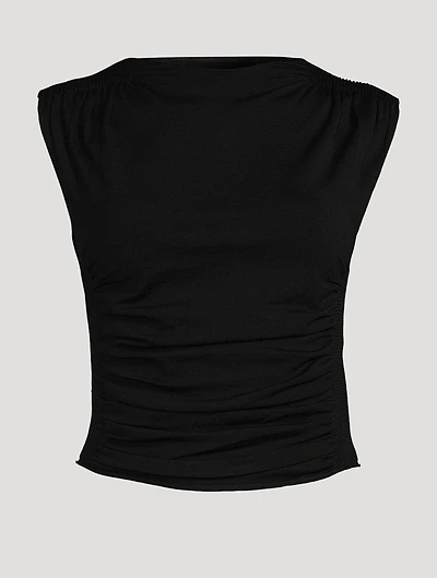 Ruched Jersey Top