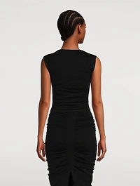 Ruched Jersey Top