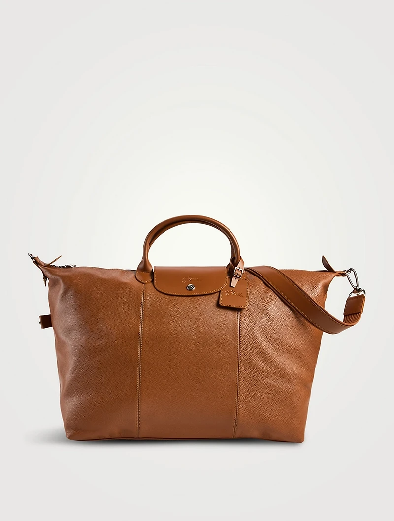 Small Le Foulonné Leather Travel Bag