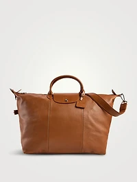 Small Le Foulonné Leather Travel Bag