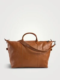 Small Le Foulonné Leather Travel Bag