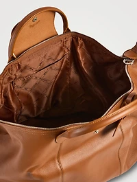 Small Le Foulonné Leather Travel Bag
