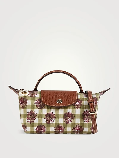 XS Le Pliage Pouch In Gingham Print