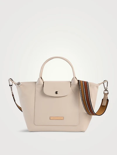 Small Le Pliage Xtra Leather Tote Bag