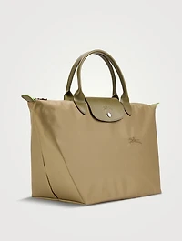Medium Le Pliage Green Top Handle Bag