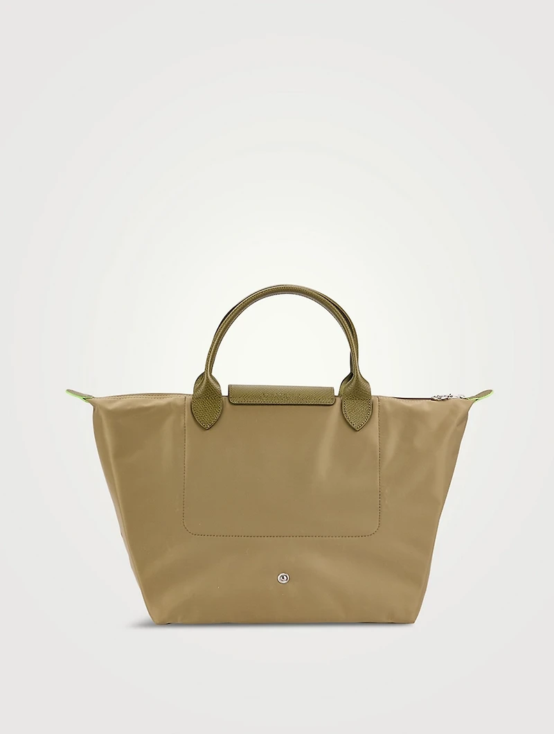 Medium Le Pliage Green Top Handle Bag