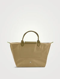 Medium Le Pliage Green Top Handle Bag