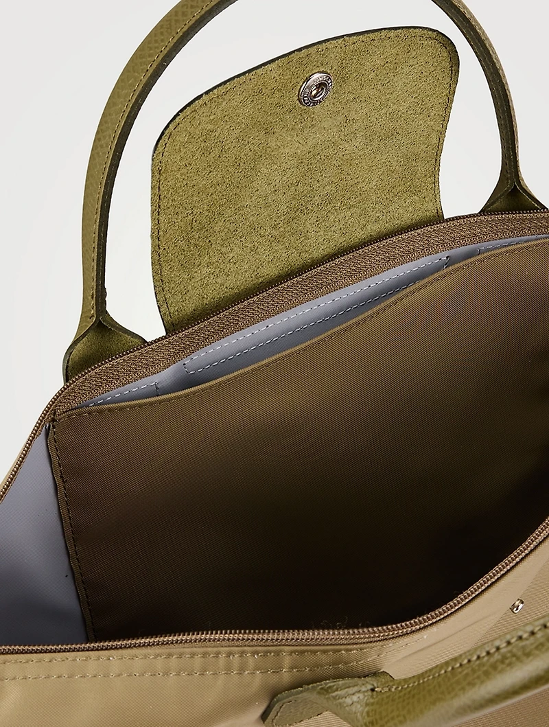 Medium Le Pliage Green Top Handle Bag