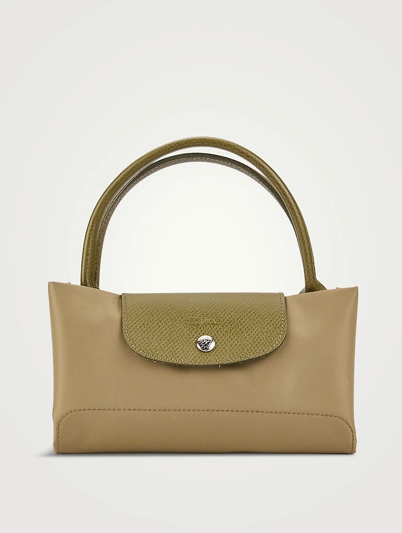 Medium Le Pliage Green Top Handle Bag