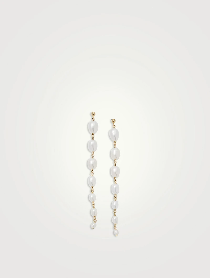 Gradual Keshi Pearl Dangle Earrings