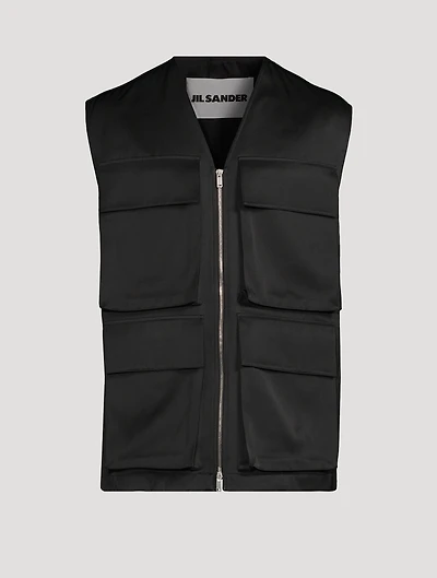 Twill Cargo Vest