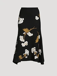 A-Line Midi Knit Skirt