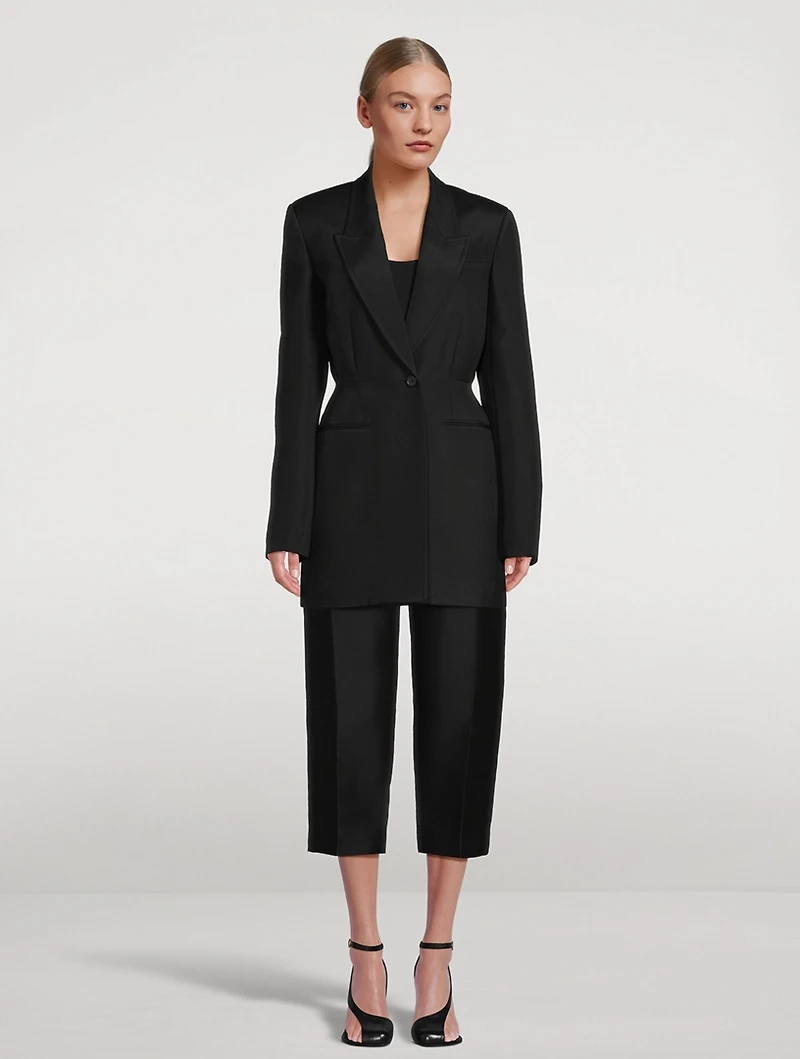 Cam Faille Straight Trousers