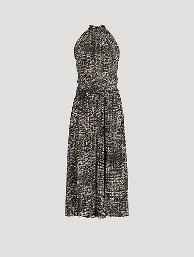 Lola Printed Crêpe Midi Dress