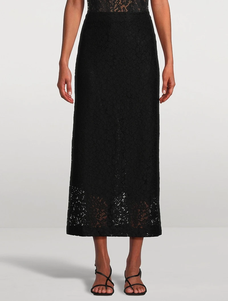 Jasmine Lace Pencil Skirt