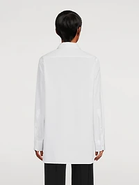 Floral Beaded Poplin Shirt