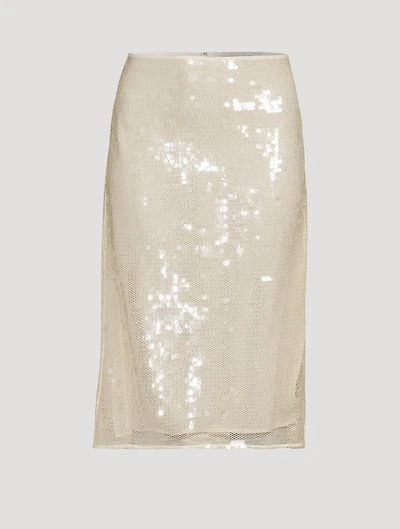 Sequin Midi Skirt