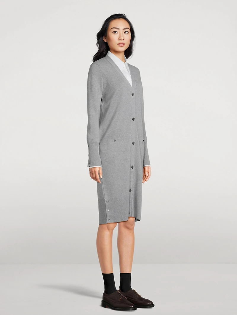 Longline Wool Cardigan