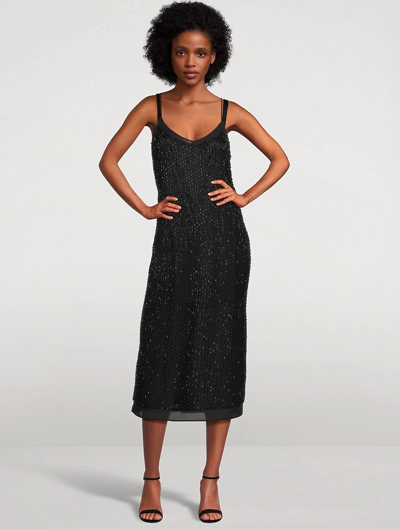 Beaded Slip Dress