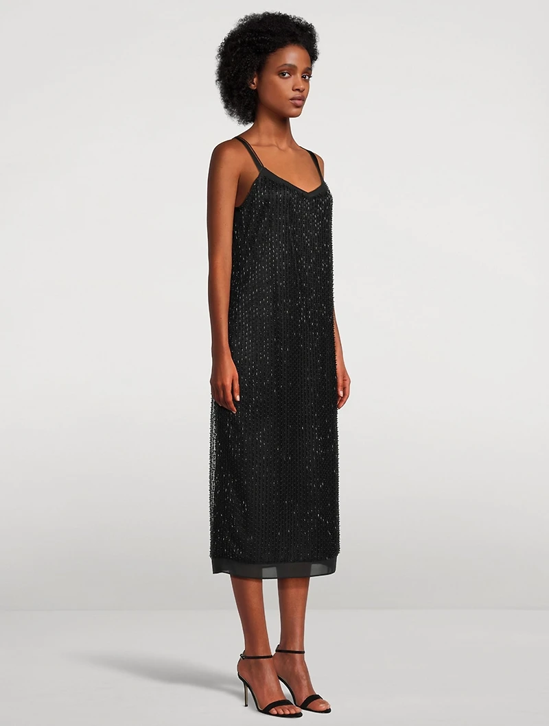 Beaded Slip Dress
