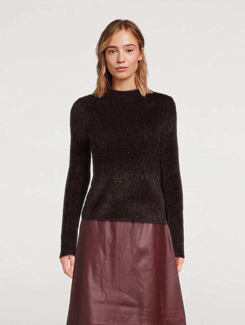 Metallic Eyelash Sweater