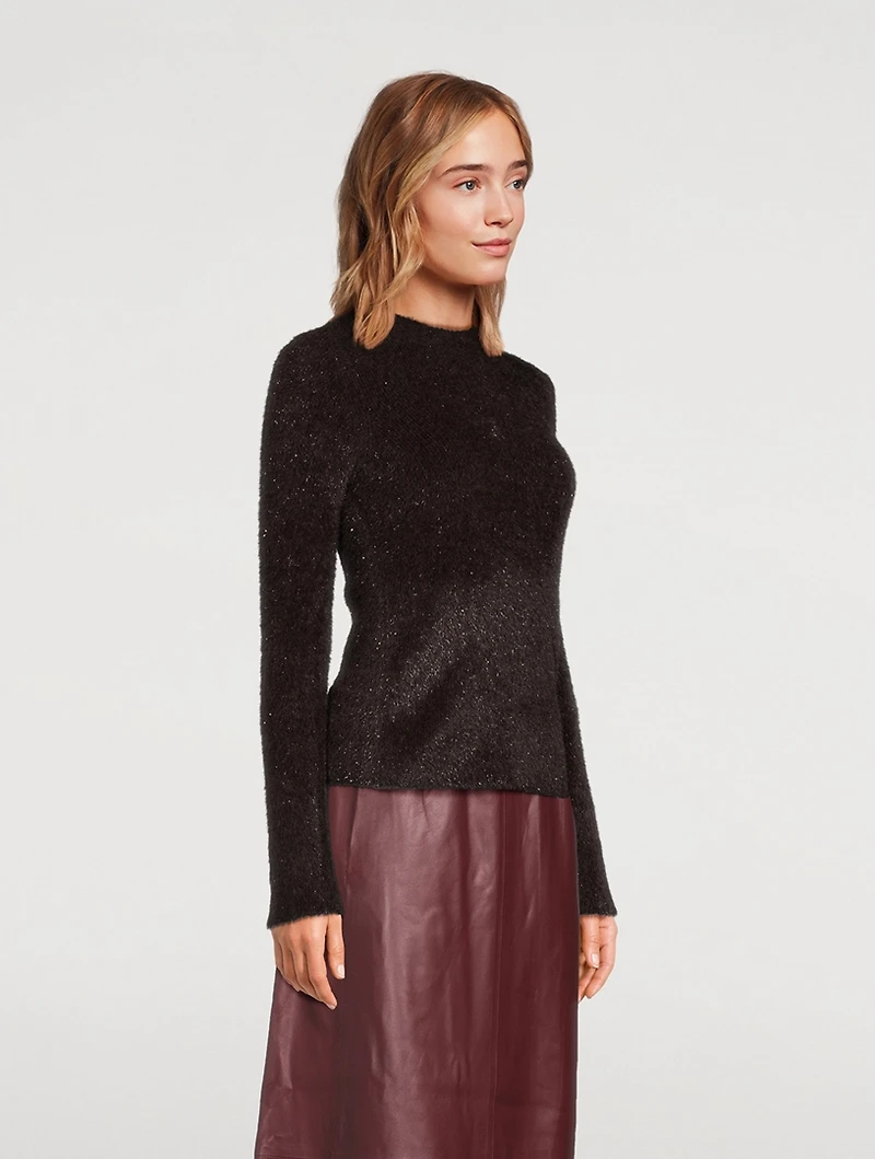 Metallic Eyelash Sweater