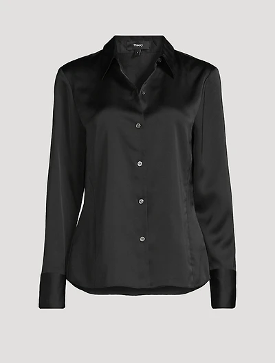 Slim Satin Shirt