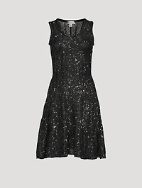 Sequin Knit Skater Dress